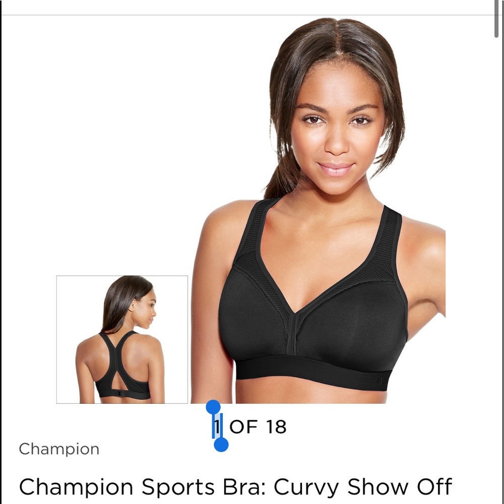 NWT Black Champion Sports Bra